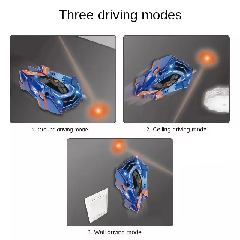 Light Guided Wall Climbing RC Car