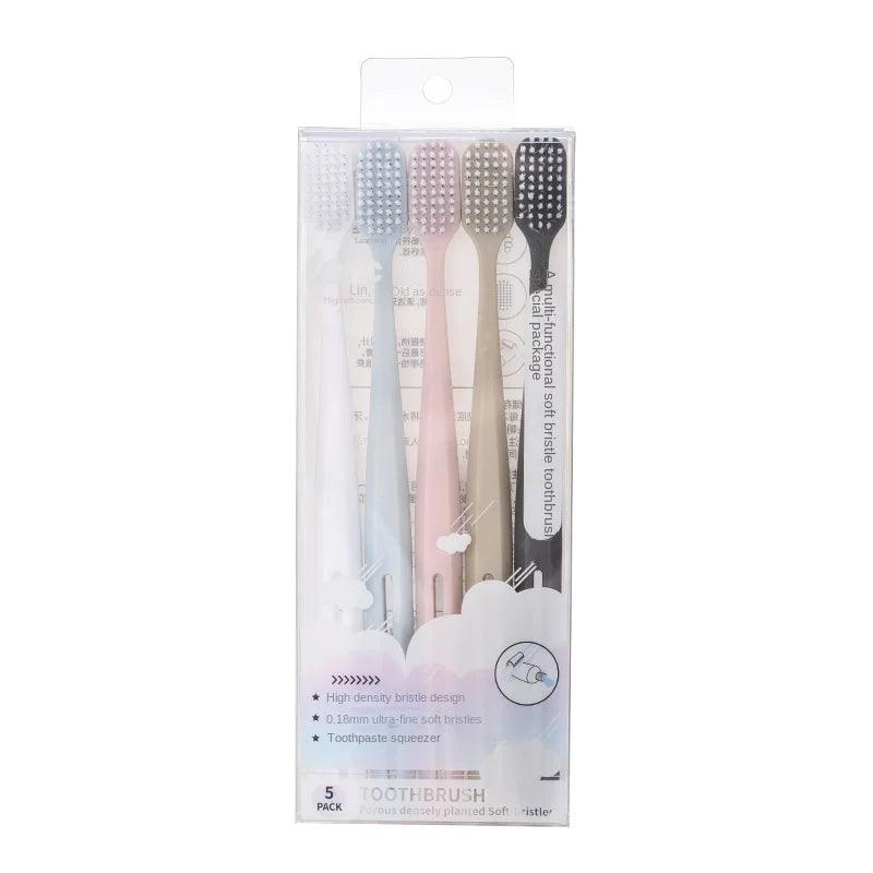 Soft bristled toothbrush for home cleaning