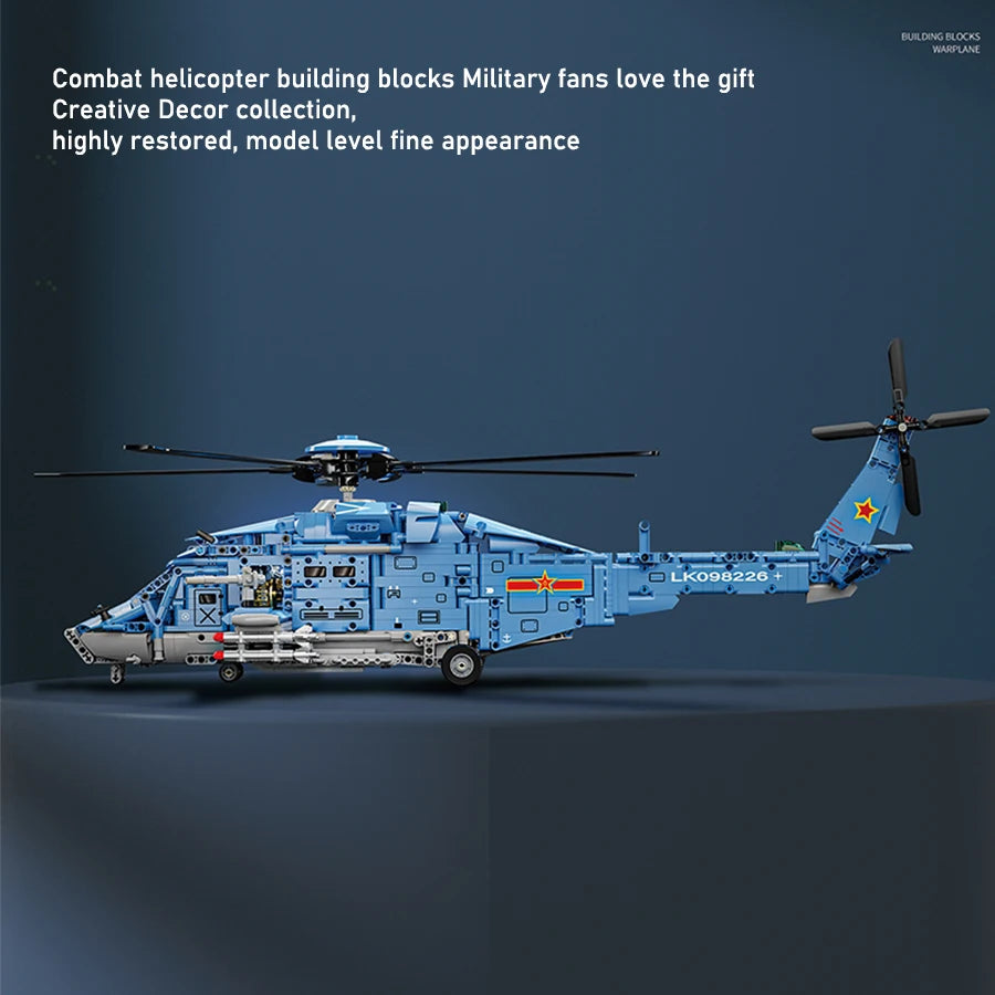 Building Blocks 1711PCS   Military Helicopter