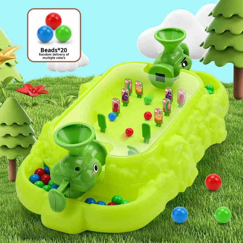 Two-Player Desktop Dinosaur Marble Battle Game Machine