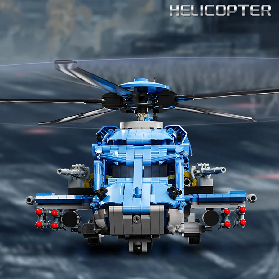 Building Blocks 1711PCS   Military Helicopter