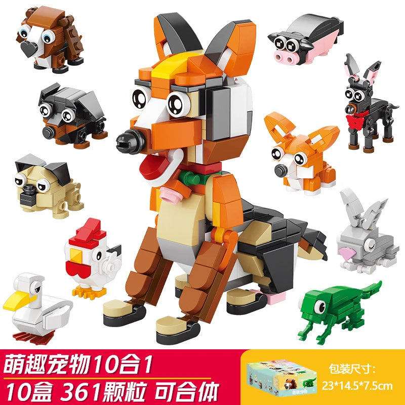 Mini Block Zooland Party Birds Insects Model