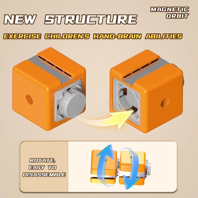 Electronic Rail Train 3D Cube Toy