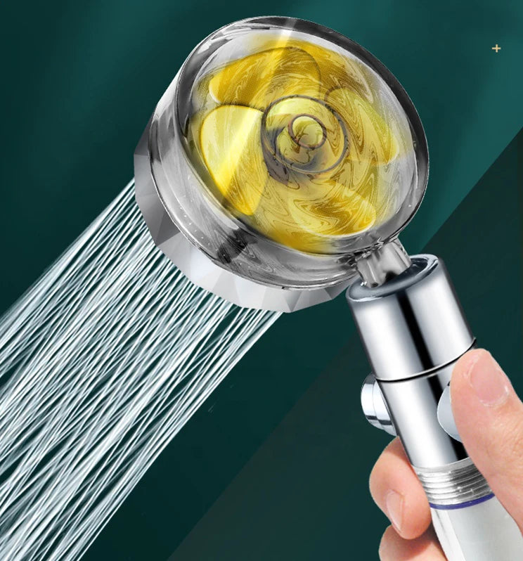 Water Saving Spinning Fan Shower head