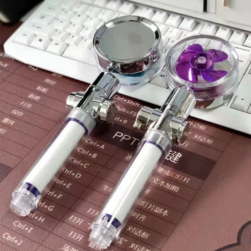 Water Saving Spinning Fan Shower head