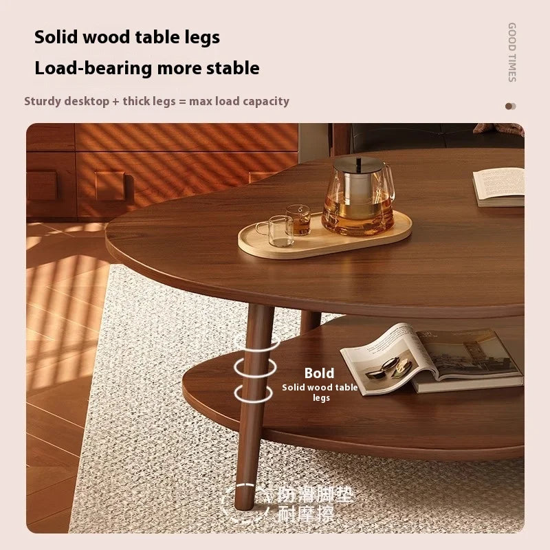 Cloud shaped double-layer coffee table