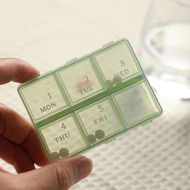 BPA-Free 6-Day Pill BoxStorage Case