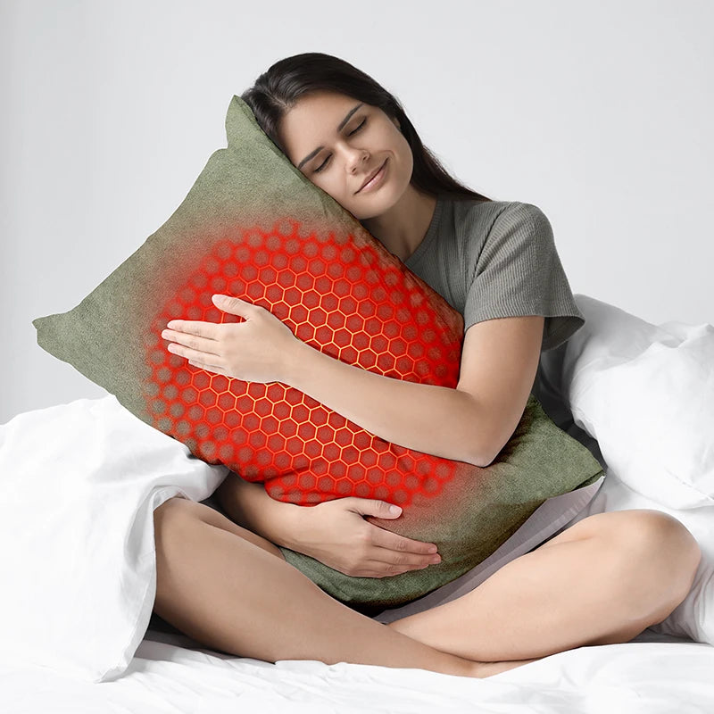 Electric Battery Throw Heated Pillow 23.62*15.75 inches
