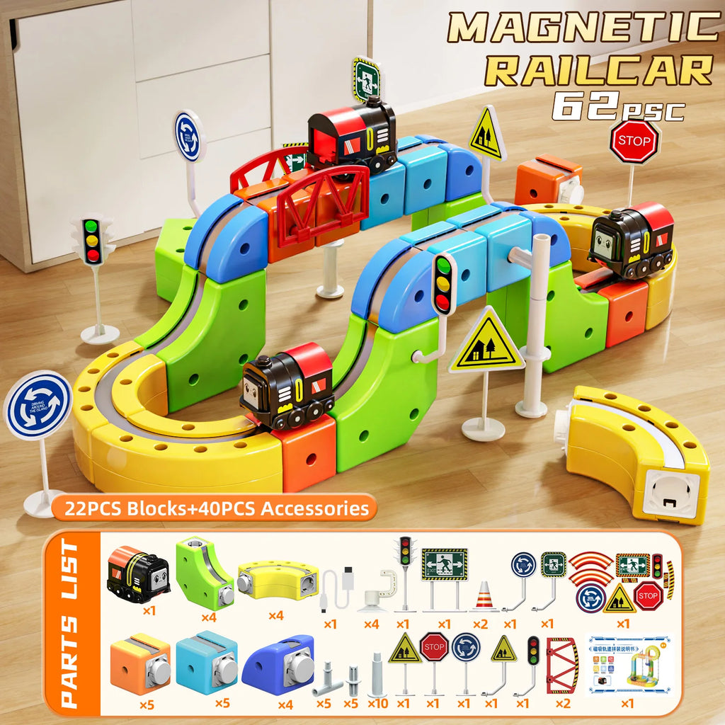 Electronic Rail Train 3D Cube Toy