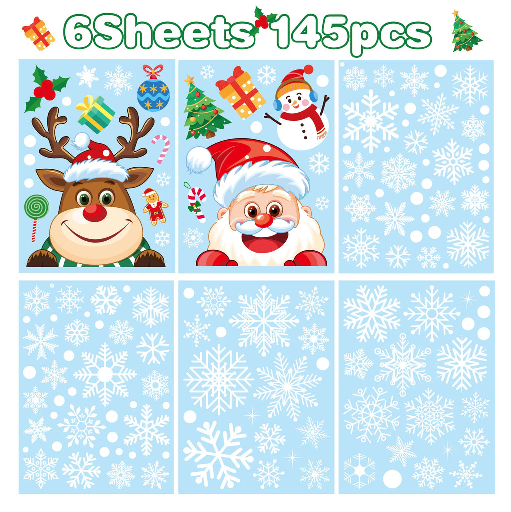 PVC stickers for Christmas window decoration