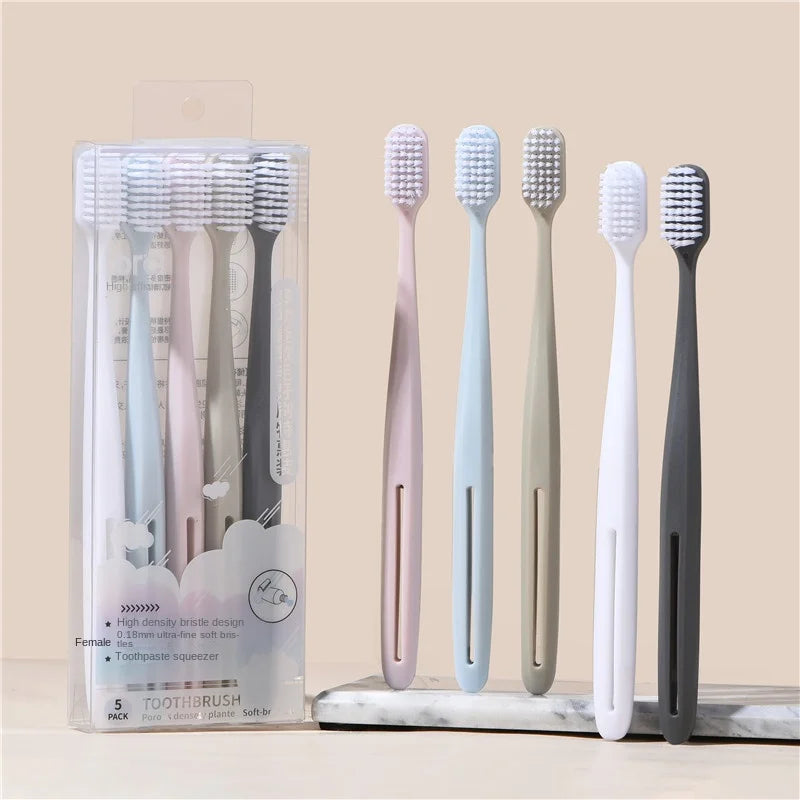 Soft bristled toothbrush for home cleaning