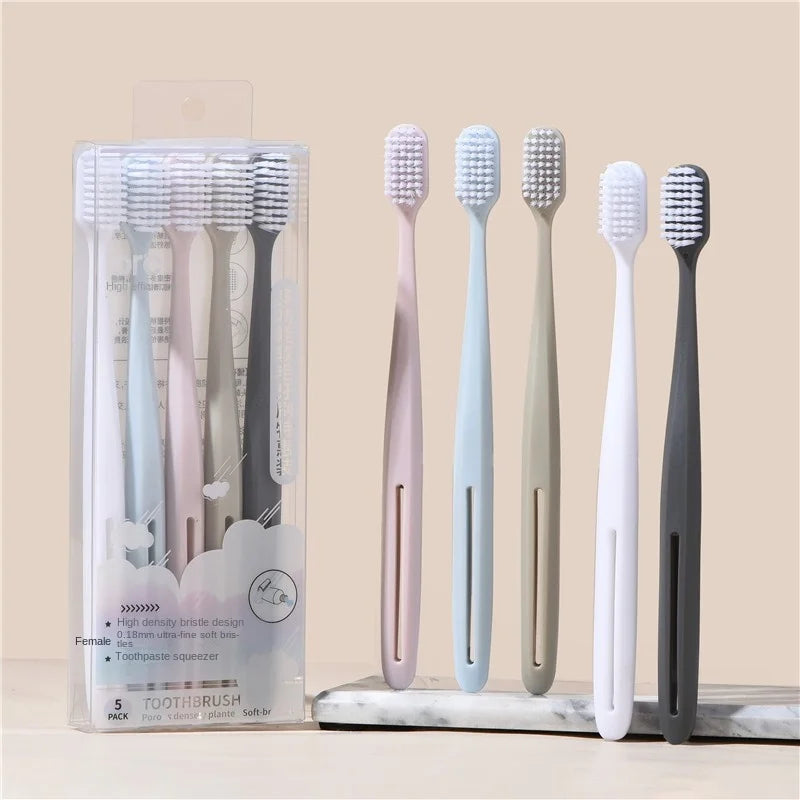 Soft bristled toothbrush for home cleaning
