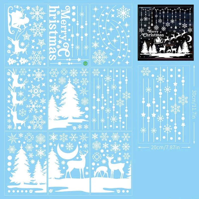 Christmas Atmosphere Window Stickers Made of PVC