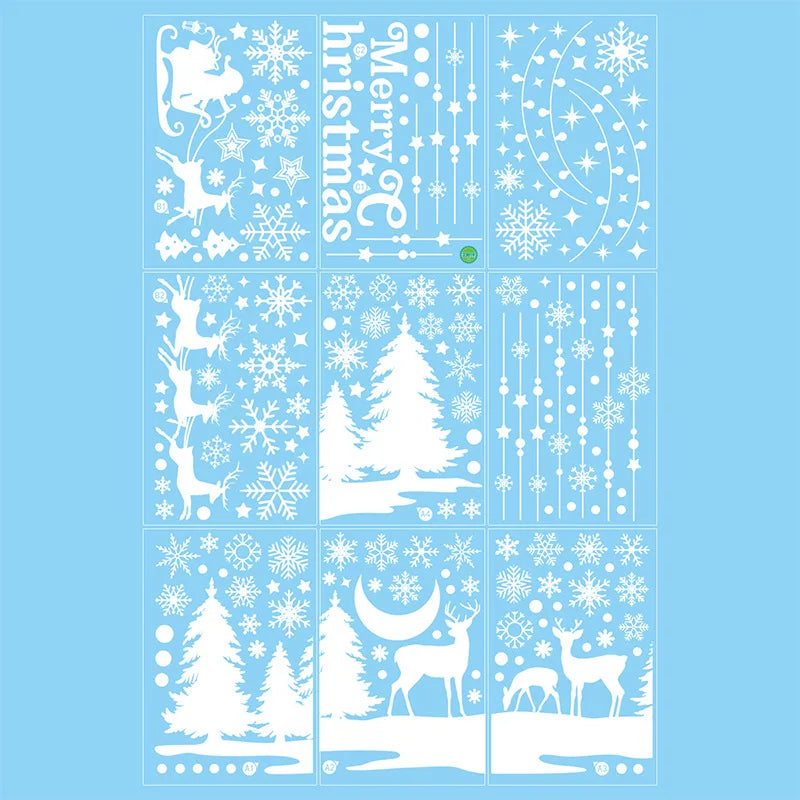 Christmas Atmosphere Window Stickers Made of PVC