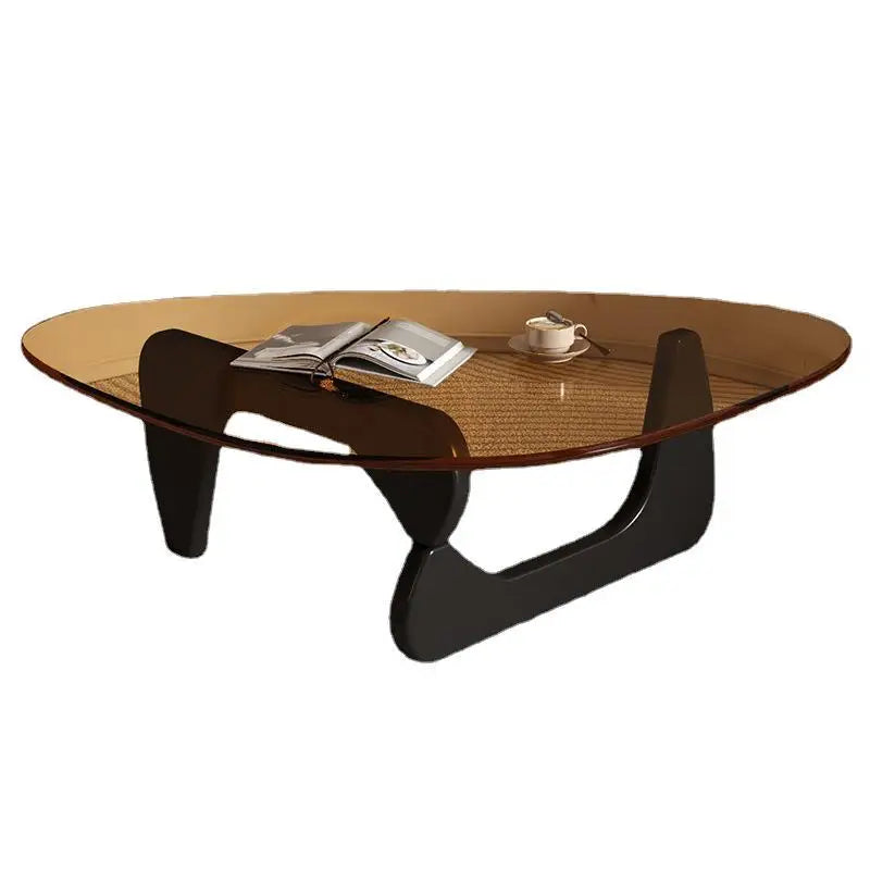 Transparent Tempered Glass Small Coffee Table