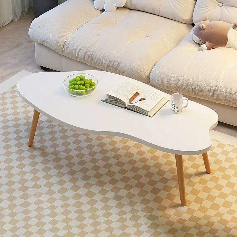 Cloud shaped double-layer coffee table