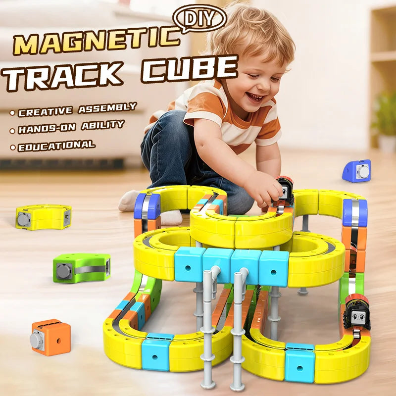 Electronic Rail Train 3D Cube Toy