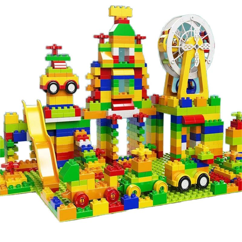 Large Particle Square ABS Plastic Kids Building Blocks Toy Set