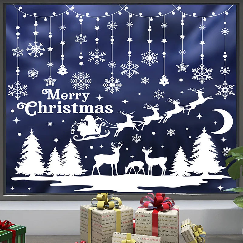 Christmas Atmosphere Window Stickers Made of PVC