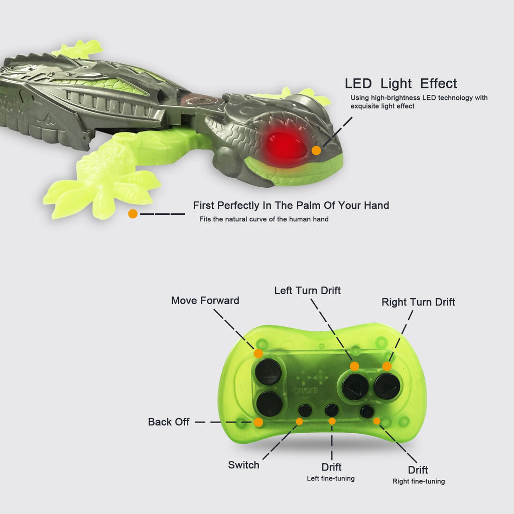 Infrared wall climbing gecko electric belt with follow me function