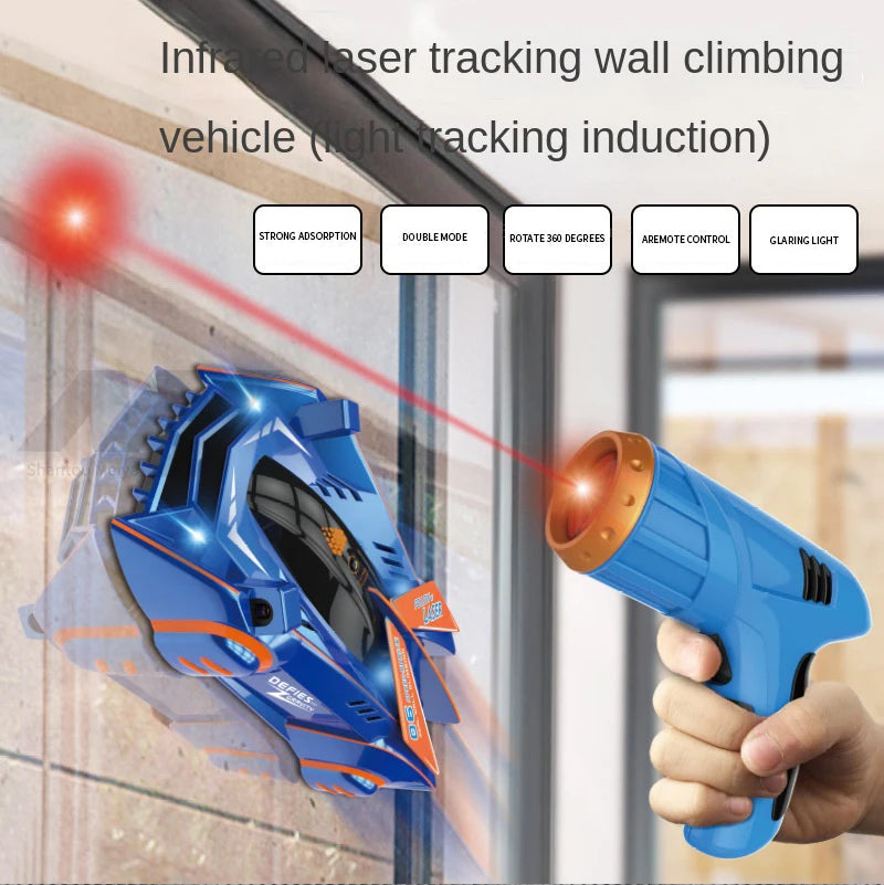 Light Guided Wall Climbing RC Car