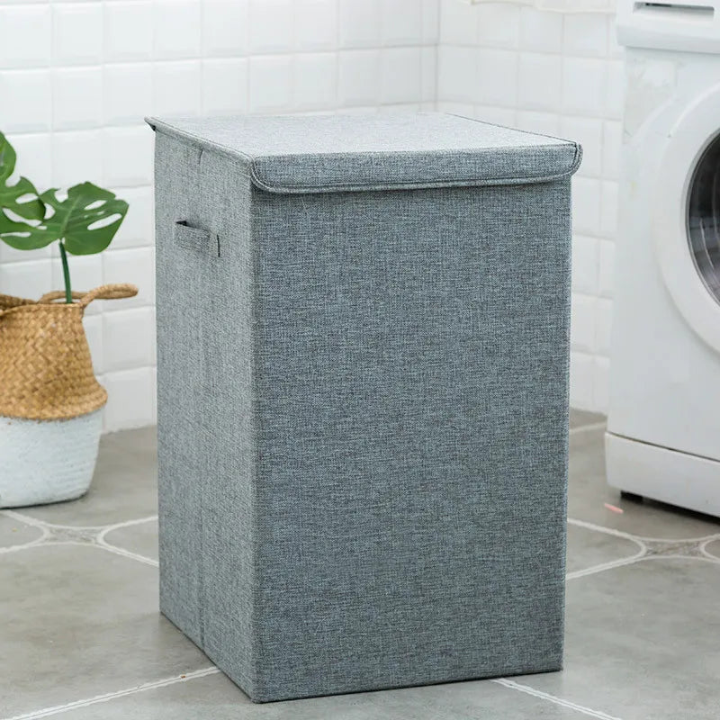 Cotton Foldable Laundry Basket