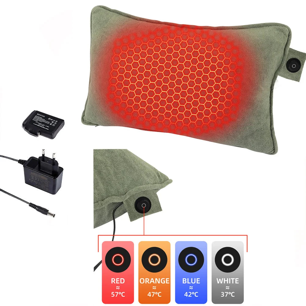 Electric Battery Throw Heated Pillow 23.62*15.75 inches