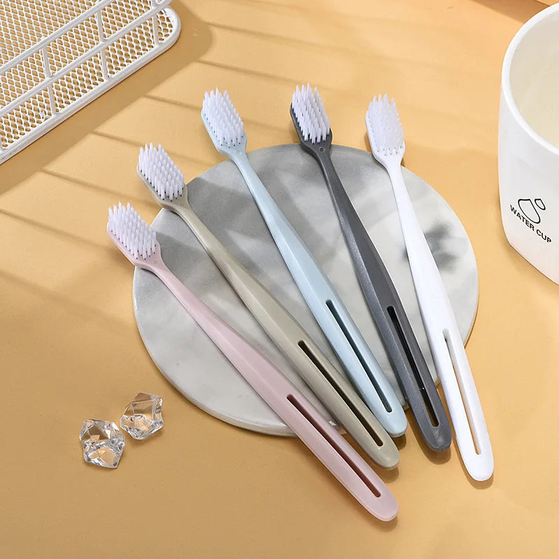 Soft bristled toothbrush for home cleaning