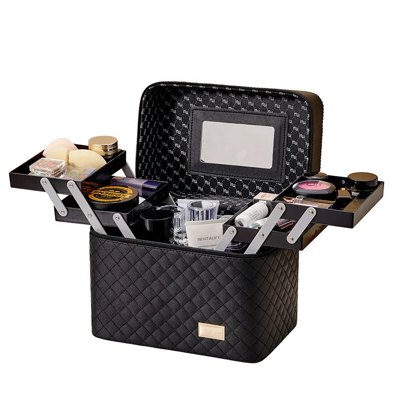 Six-Open Makeup Case  Beauty Tool makeup bag