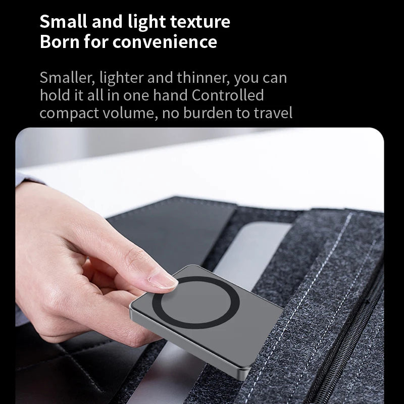 Metal Powe rbank 10000mAh Quick Charging Wireless