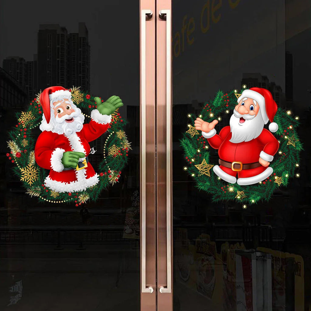 PVC Window Stickers Home Christmas