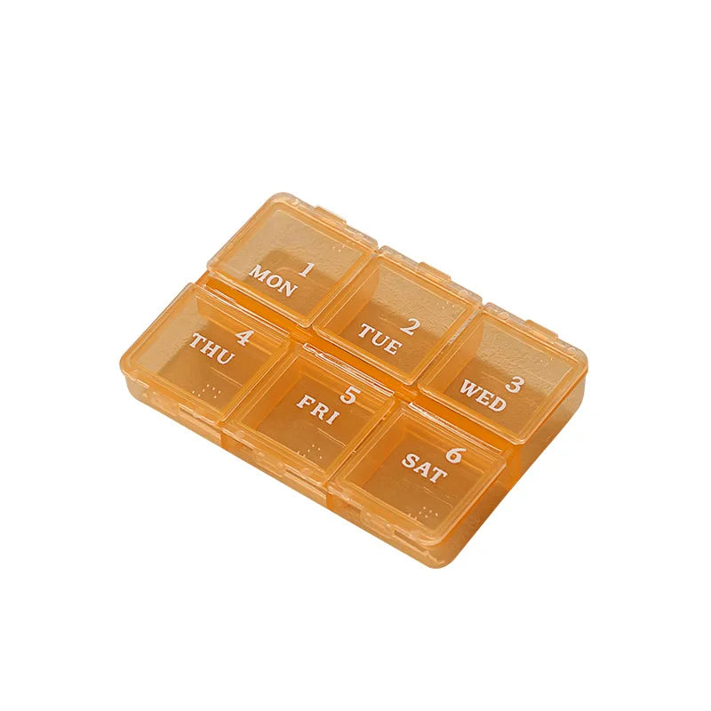 BPA-Free 6-Day Pill BoxStorage Case