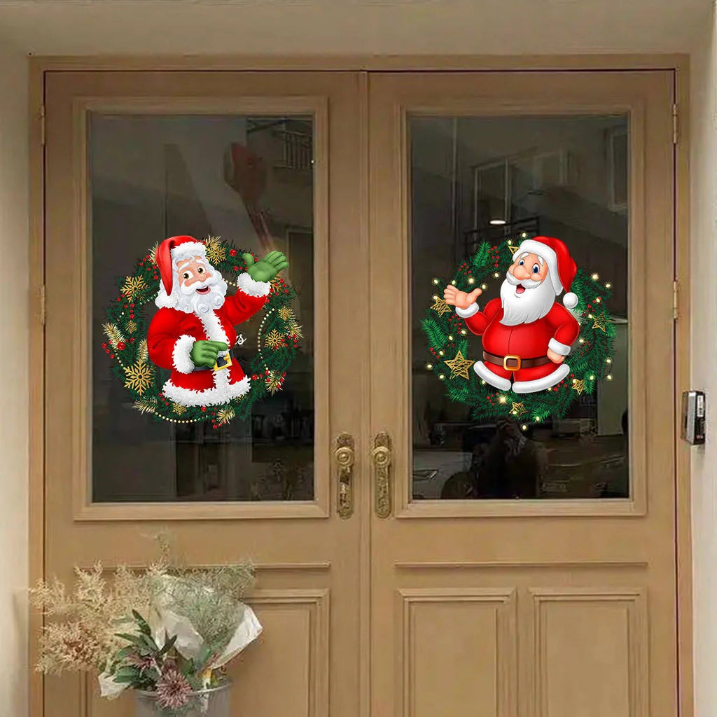 PVC Window Stickers Home Christmas