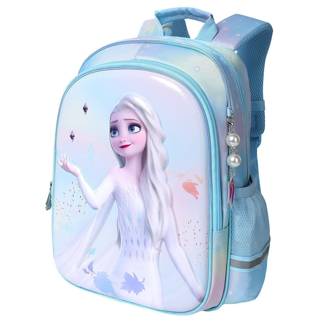 New 3D backpack for elementary school students and girls, Frozen children's backpack