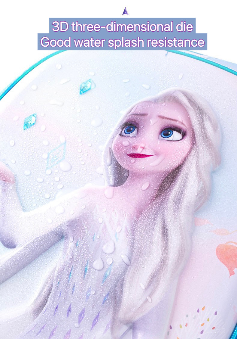 New 3D backpack for elementary school students and girls, Frozen children's backpack