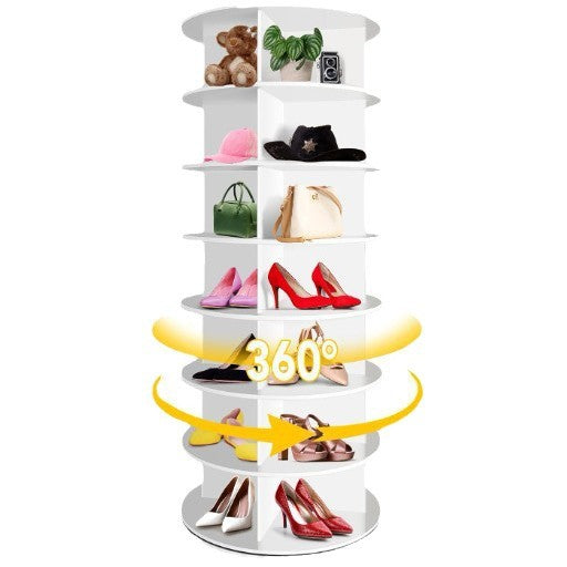 Rotating shoe rack 360 degrees 7 floors