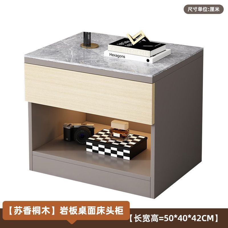 night stand Modern simple rock slab bedside table 20 * 16 * 17 inch