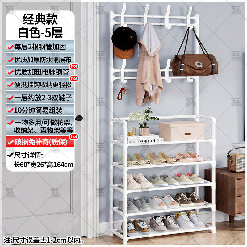 Shoe rack entrance multi-layer household interior