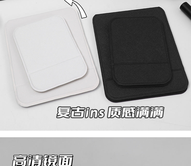 Folding vanity mirror