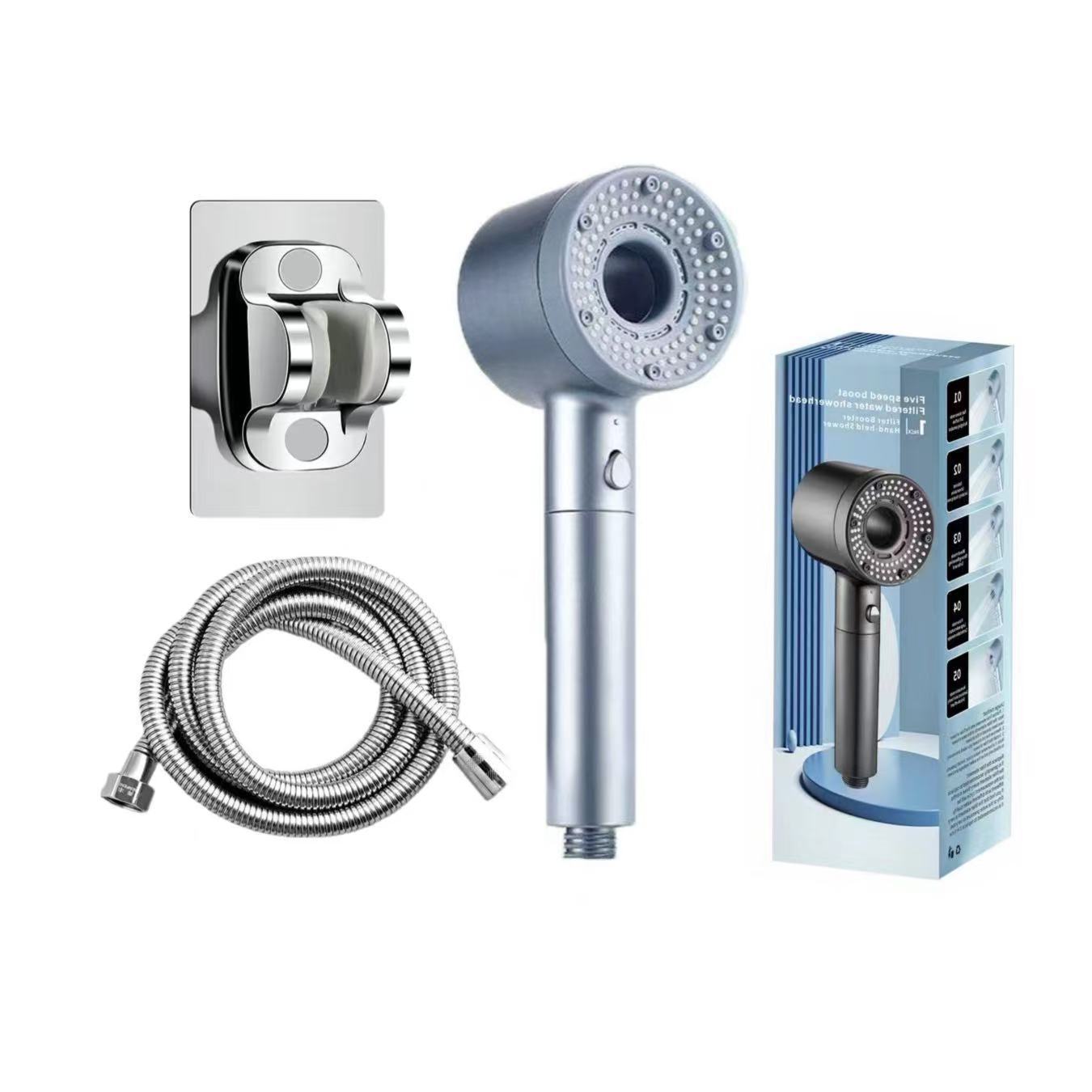 Five-speed strong  shower head and filter