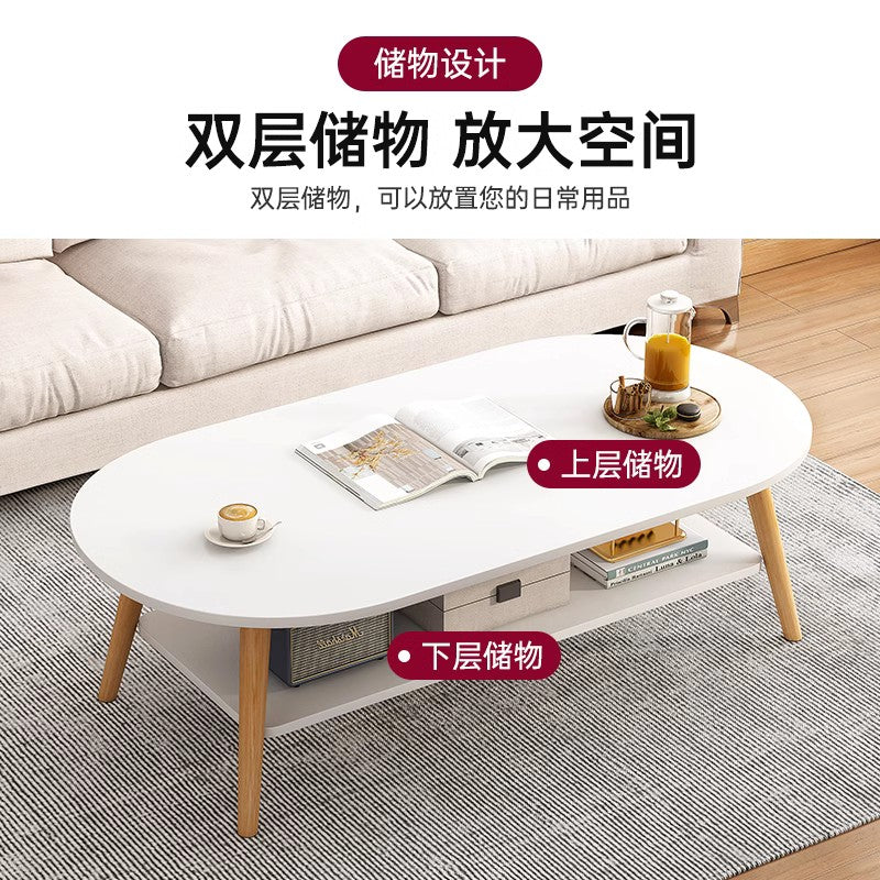 Double coffee table living room home coffee table