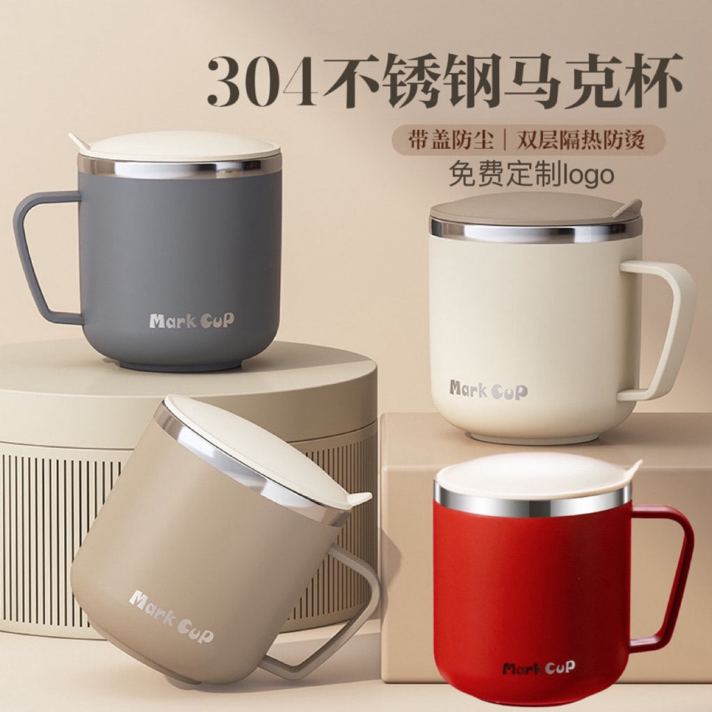 Water cup with lid 304 stainless steel