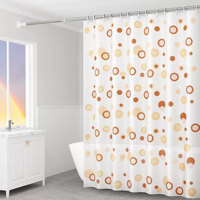 Bathroom peva shower curtain waterproof (send hanging ring) free punching
