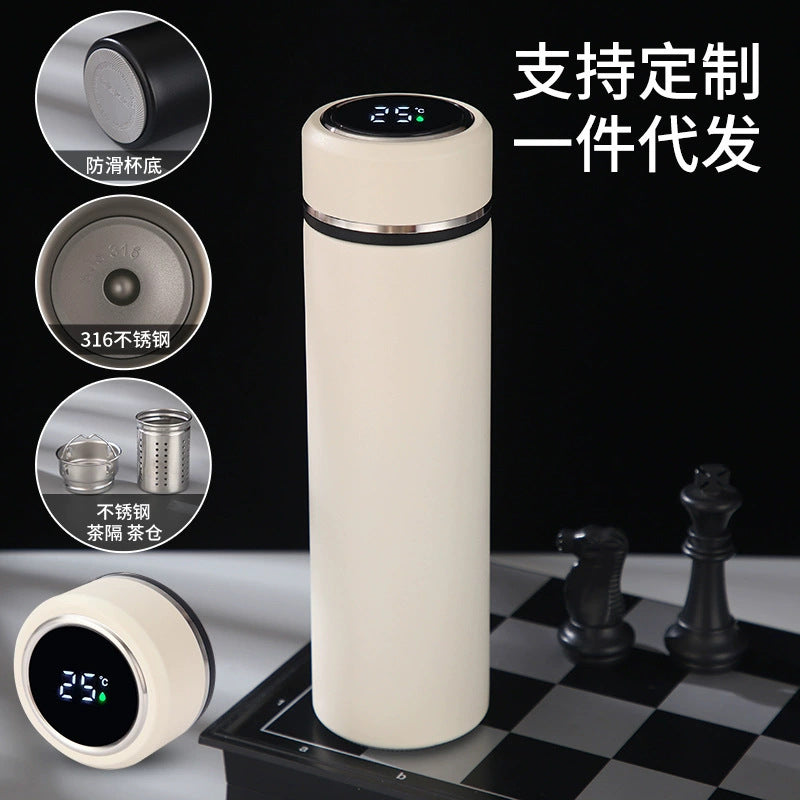 Temperature display Stainless steel thermos cup 316