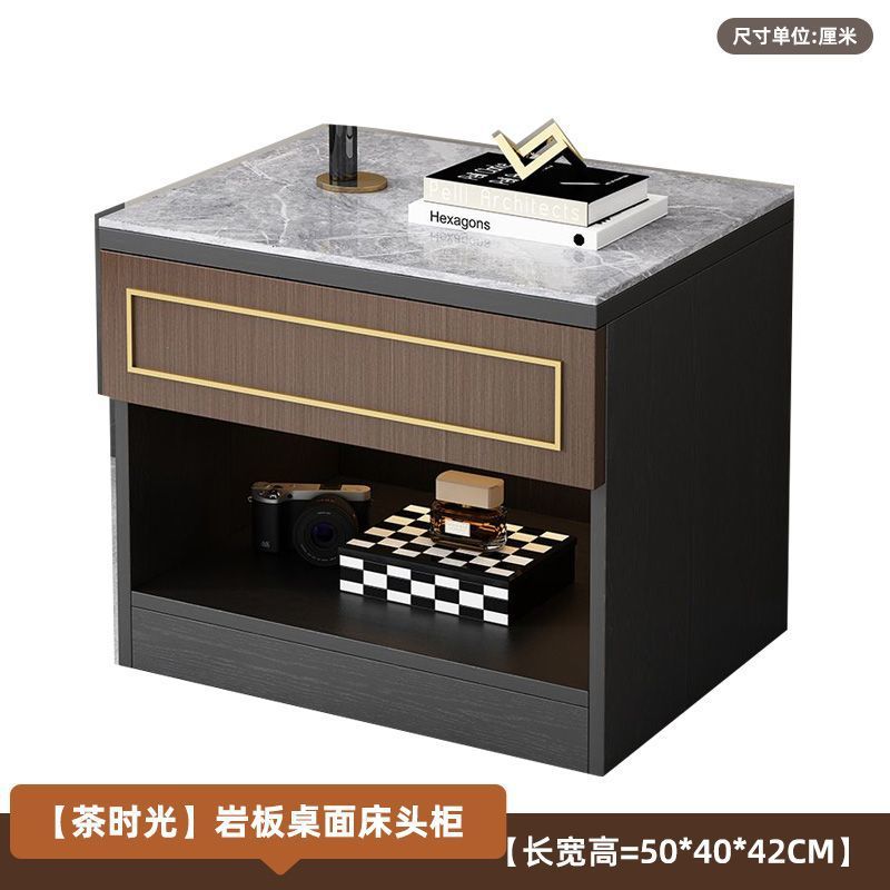 night stand Modern simple rock slab bedside table 20 * 16 * 17 inch