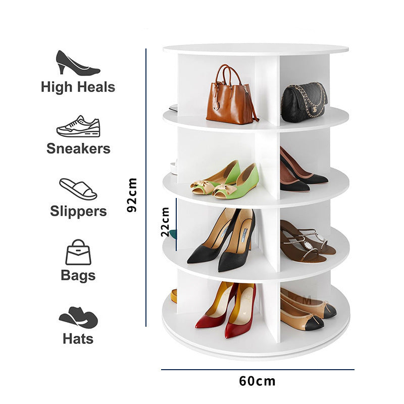 Rotating shoe rack 360 degrees 7 floors