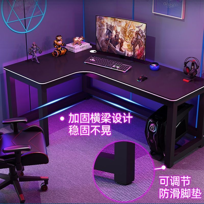 Corner desk bookshelf combination bedroom L-shaped desk