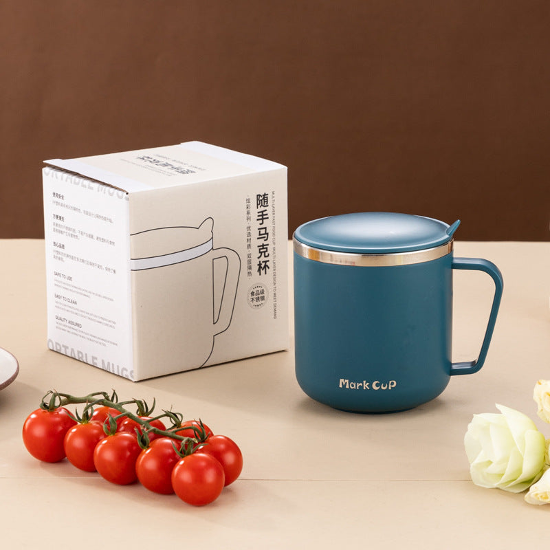 Water cup with lid 304 stainless steel