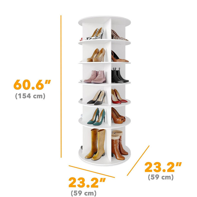 Rotating shoe rack 360 degrees 7 floors