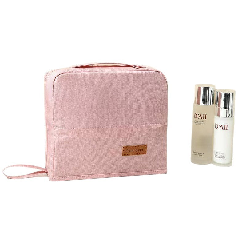 Vertical cosmetic bag partition layered toilet bag 9 * 3 * 8 inch